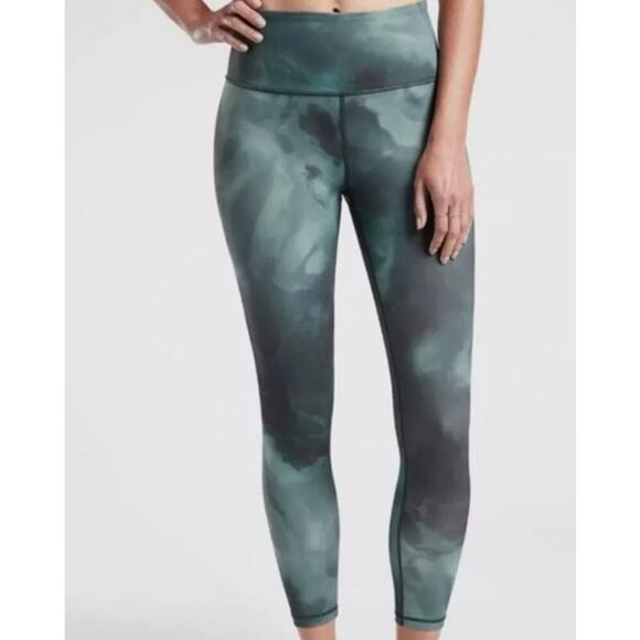 Athleta Elation Printed 7/8 Tight Legging in Marine Plus Size Women's 1X - Picture 1 of 7